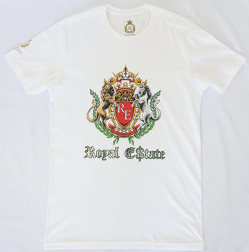 ROYAL ESTATE SHIELD T SHIRT 100% COTTON